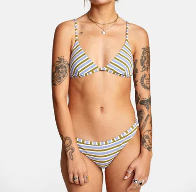 Rvca For Days Medium Mid-rise Bikini Bottoms In Multi In Orange