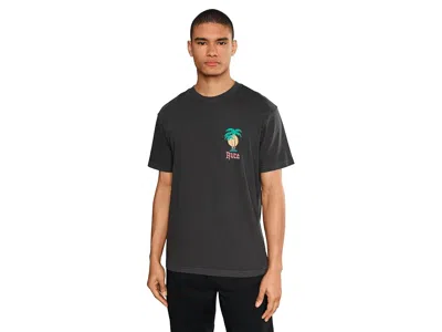 Rvca Frond Mural Short Sleeve Men's T Shirt Black: Xl