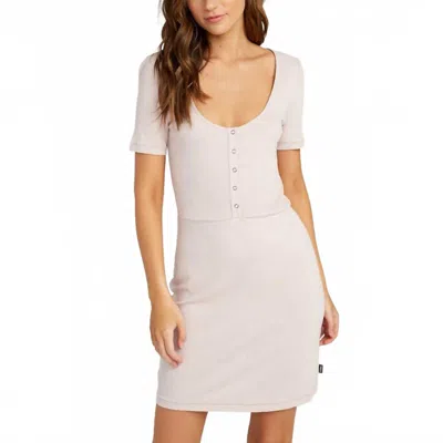 Rvca Go For Broke Dress In Dusty Haze In White