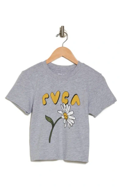 Rvca Golden Brew Crop Graphic Baby T-shirt In Gray