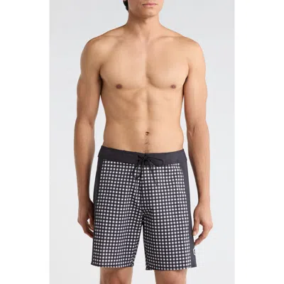 Rvca Hawaii Apex Swim Trunks In Black
