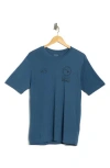 Rvca Hawaii Mark Performance T-shirt In Blue