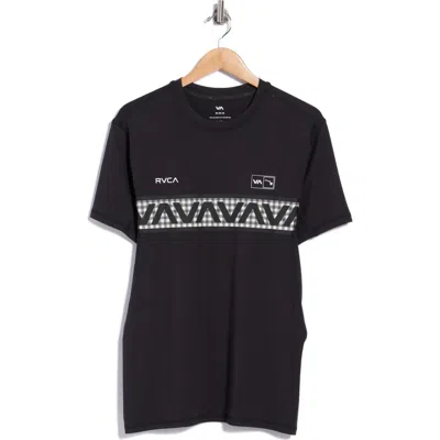 Rvca Hawaii Sport Vent Graphic T-shirt In Black White