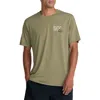 Rvca Hex Over Performance Graphic T-shirt In Green