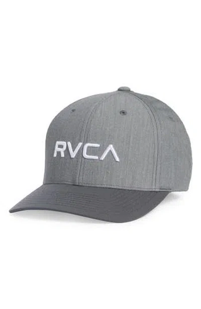 Rvca Hookie Flexfit Baseball Hat In Gray