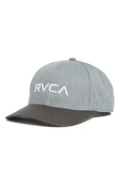 Rvca Hookie Snapback Hat In Charcoal