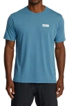 Rvca Icon Performance T-shirt In Blue Stone
