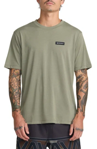 Rvca Icon Performance T-shirt In Green