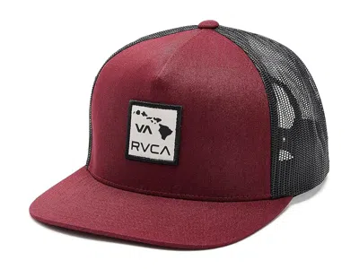 Rvca Islands Patch Trucker Caps Red Earth: One Size In Brown