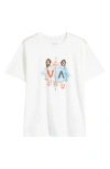 Rvca Jacob Balance Graphic T-shirt In White