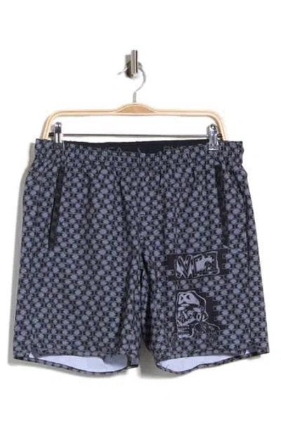 Rvca Jesse Barba Yogger Swim Shorts In Blue