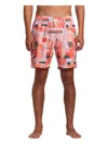 Rvca Jesse Brown Elastic Short In Fiesta In Multi