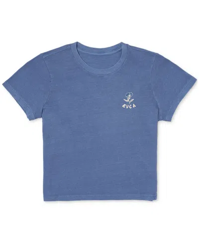 Rvca Juniors' 411 T-shirt In Federal Blue