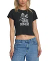 Rvca Juniors' Benj Sproutin Graphic T-shirt In Washed Black
