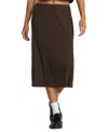 Rvca Juniors' Jenni Ribbed Midi Skirt In Chocolate Torte