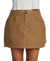 Rvca Juniors' Spring Shift 5-pocket Cotton Mini Skirt In Ermine