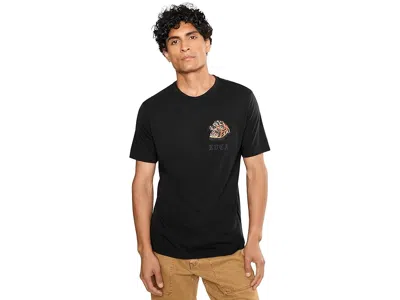 Rvca Kaleb Tiger Short Sleeve Men's T Shirt Black: Md