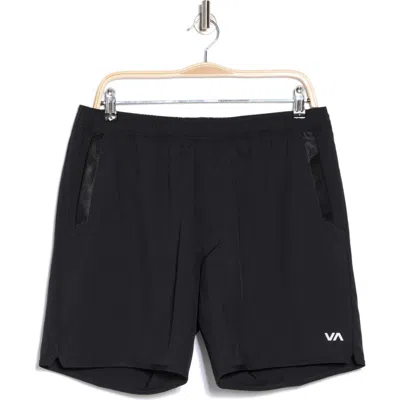 Rvca Kevin Stretch Woven Shorts In Black
