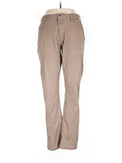 Pre-owned Rvca Khaki Pant In Brown
