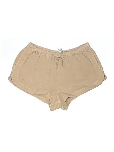 Pre-owned Rvca Khaki Shorts In Brown