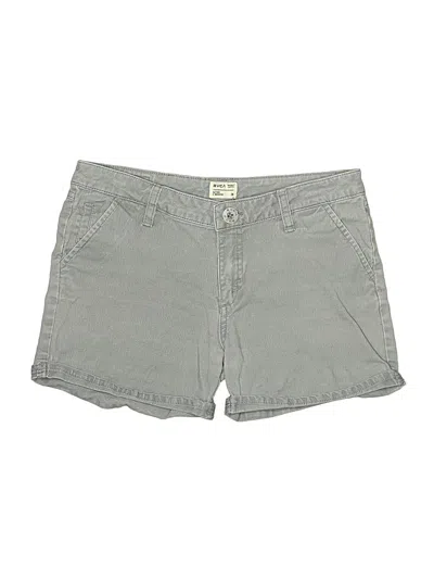 Pre-owned Rvca Khaki Shorts In Gray