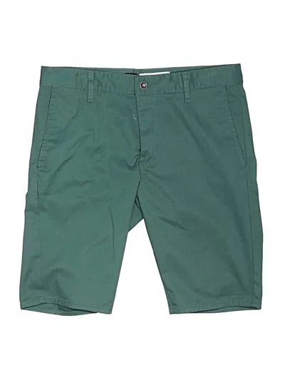 Pre-owned Rvca Khaki Shorts In Green