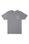 Rvca Kids' Balance Of Opposites Graphic T-shirt In Gray Ridge