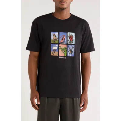 Rvca Ksl Graphic T-shirt In Black