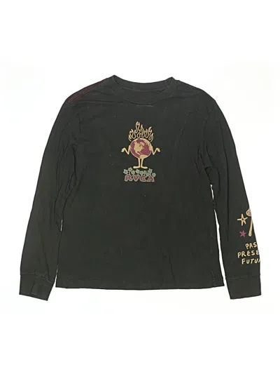 Pre-owned Rvca Kids' Long Sleeve T-shirt In Black