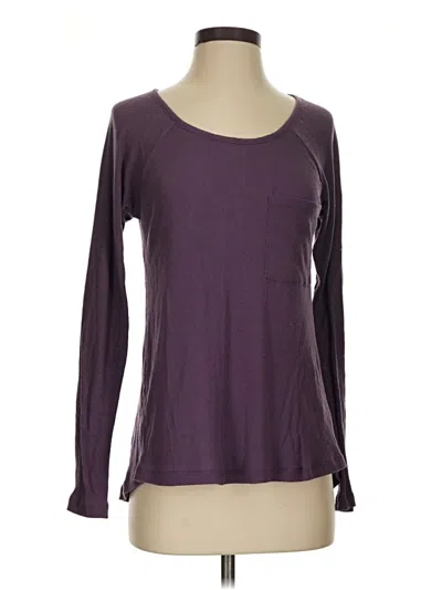Pre-owned Rvca Long Sleeve T-shirt In Purple