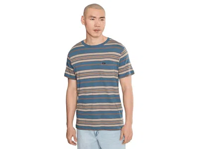 Rvca Magnolia Crew Short Sleeve Men's T Shirt Vintage Navy: Sm In Multi