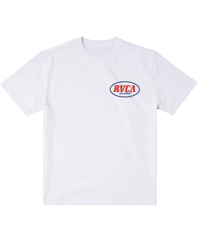 Rvca Men's Basecamp Short Sleeve T-shirt In White