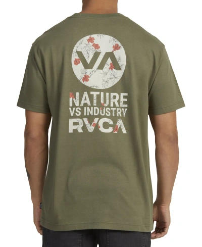 Rvca Men's Drawn In Short Sleeve T-shirt In Olive