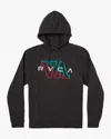 Rvca Men's Hampton Pullover Hoodie In Black In Black