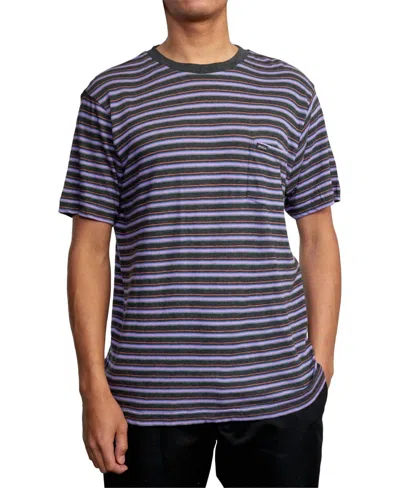 Rvca Men's Knit Crew Neck T-shirt In Purple