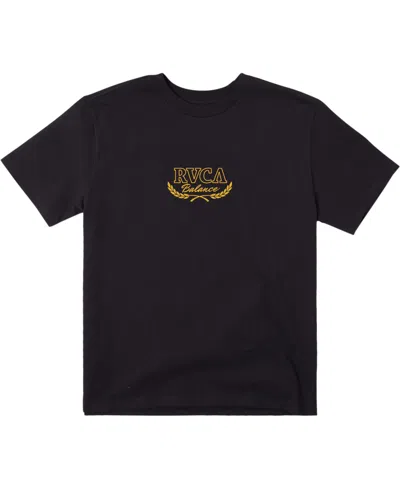 Rvca Men's Laurels Short Sleeve T-shirt In Black