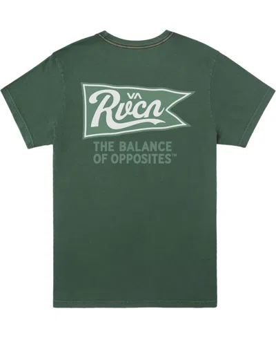 Rvca Men's Pennantan Short Sleeve T-shirt In College Green