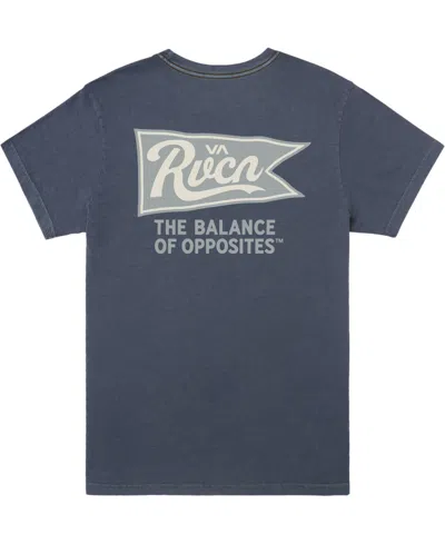 Rvca Men's Pennantan Short Sleeve T-shirt In Moody Blue