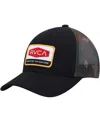 Rvca Men's  Black Mission Trucker Snapback Hat In Black