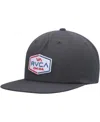 Rvca Men's  Charcoal Layover Snapback Hat In Charcoal
