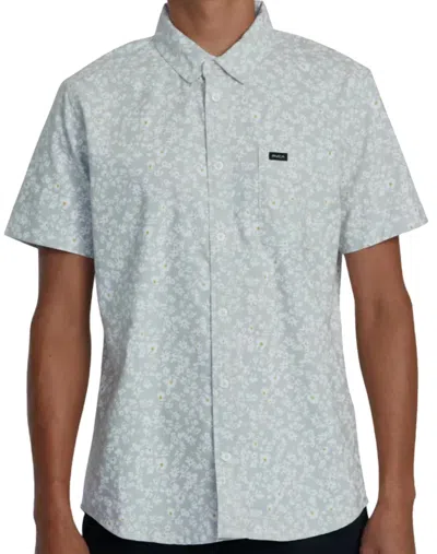Rvca Men's That'll Do Printed Short Sleeve Top In Gray
