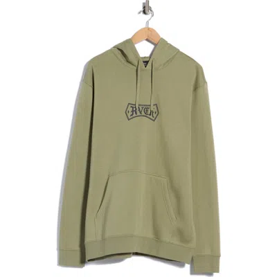 Rvca Meric Graphic Hoodie In Green