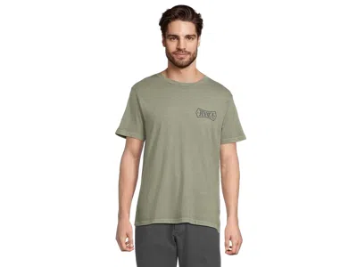 Rvca Meric Short Sleeve Men's T Shirt Sage Leaf: Lg In Green