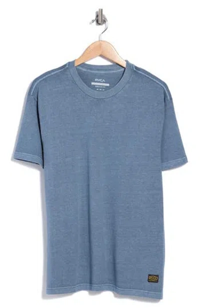 Rvca Midweight Cotton T-shirt In Blue