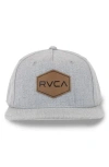 Rvca New School Snapback Hat In Gray