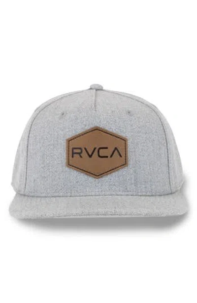 Rvca New School Snapback Hat In Gray