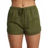 Rvca New Yume Short In Dark Olive In Green