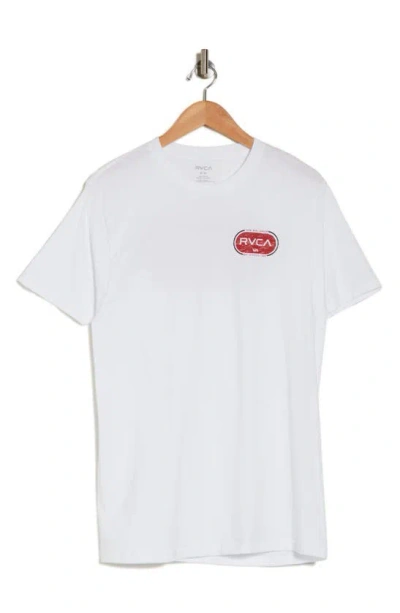 Rvca Niice Graphic T-shirt In White