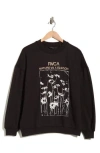 Rvca No Shame Crew Sweatshirt In Black