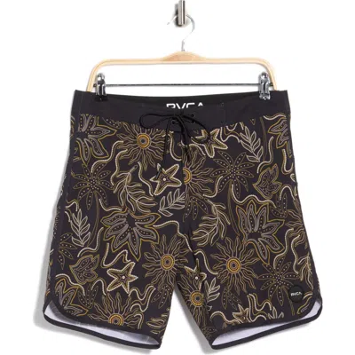 Rvca Northern 18-inch Swim Trunks In Black